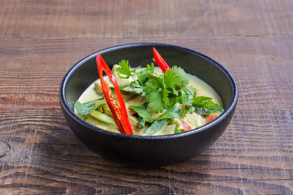 Gluten free thai green curry at The Marke Kitchen in Wolli Creek